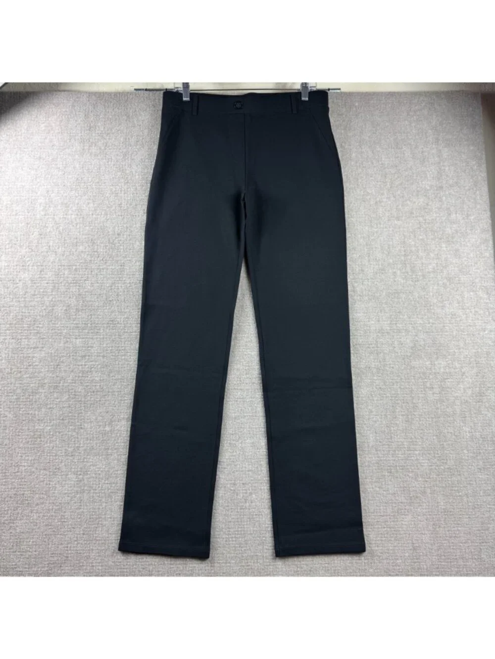 Betabrand Classic DPYP Straight Leg Pull-On Pants Ponte Large Long Work Office